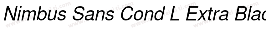 Nimbus Sans Cond L Extra Black字体转换